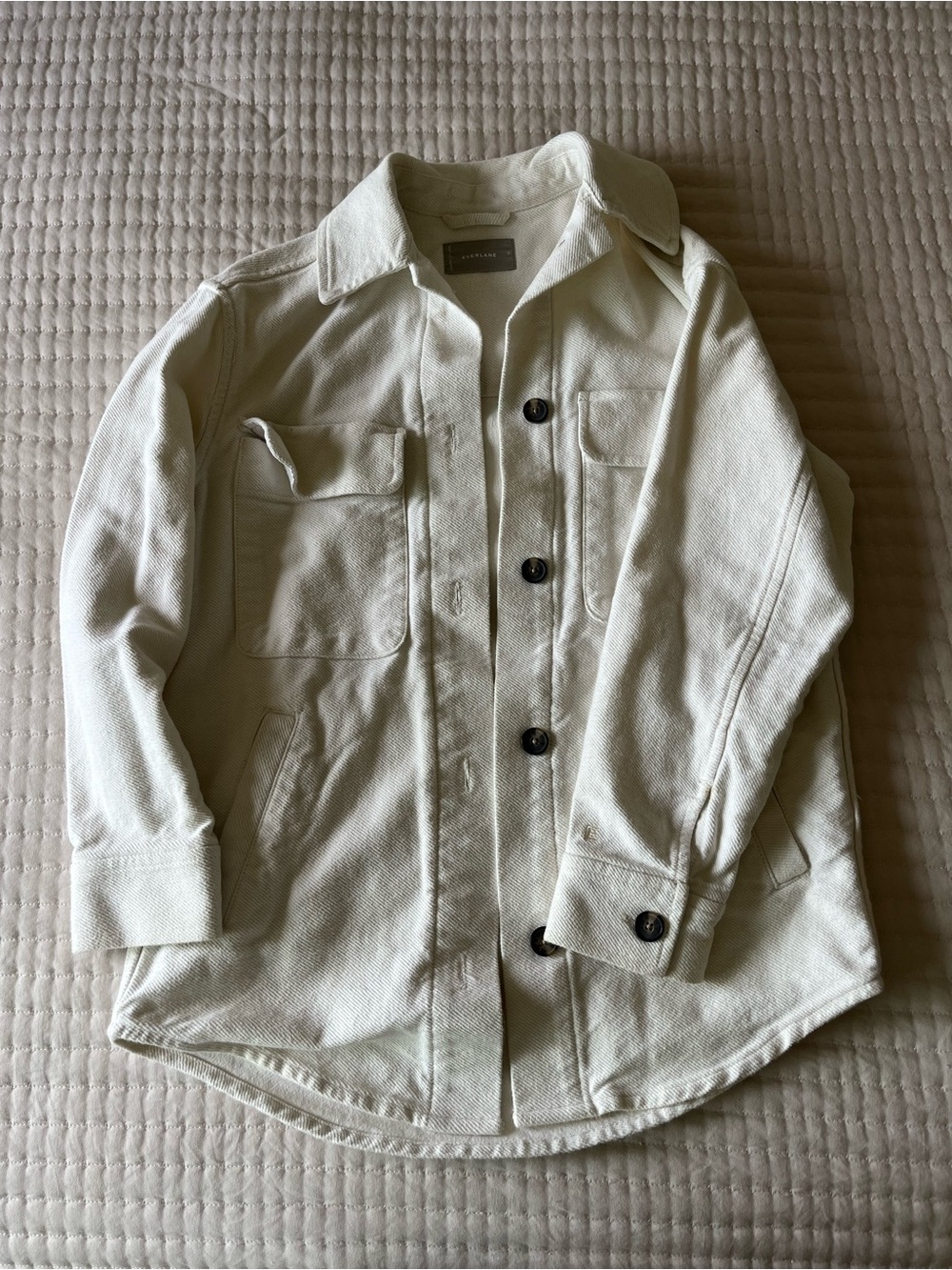 Everlane Cream/White Utility Shacket/Jacket Small